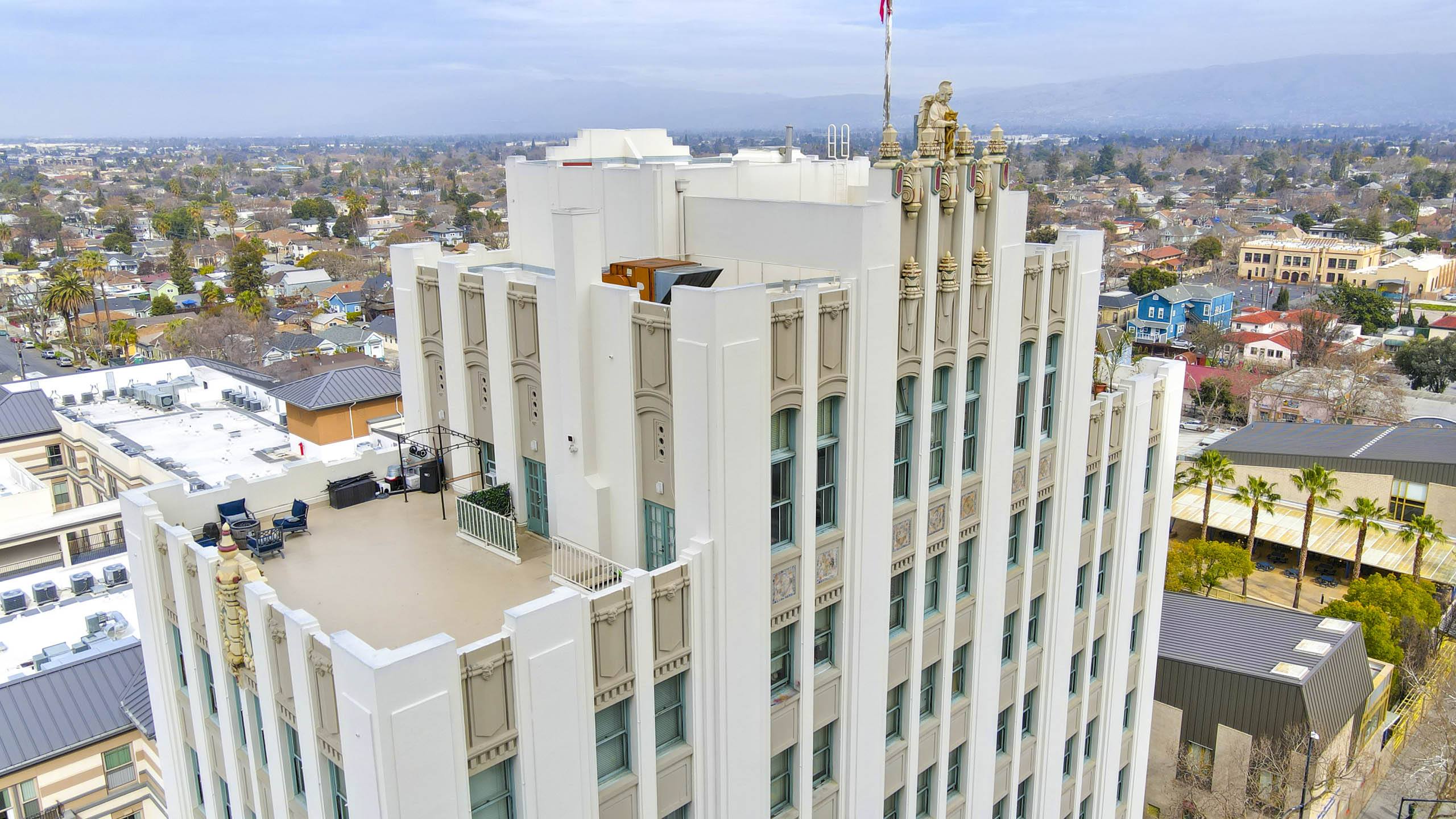 Building's Rooftop at Vintage Tower Apartments, San Jose, California